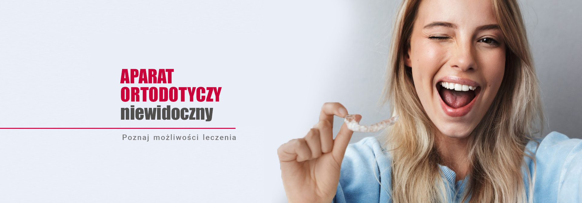 niewidoczny aparat ortodontyczny